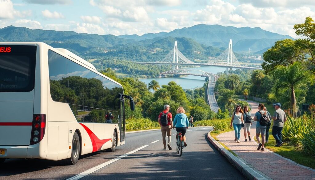 Opções de transporte para o Marco das Três Fronteiras