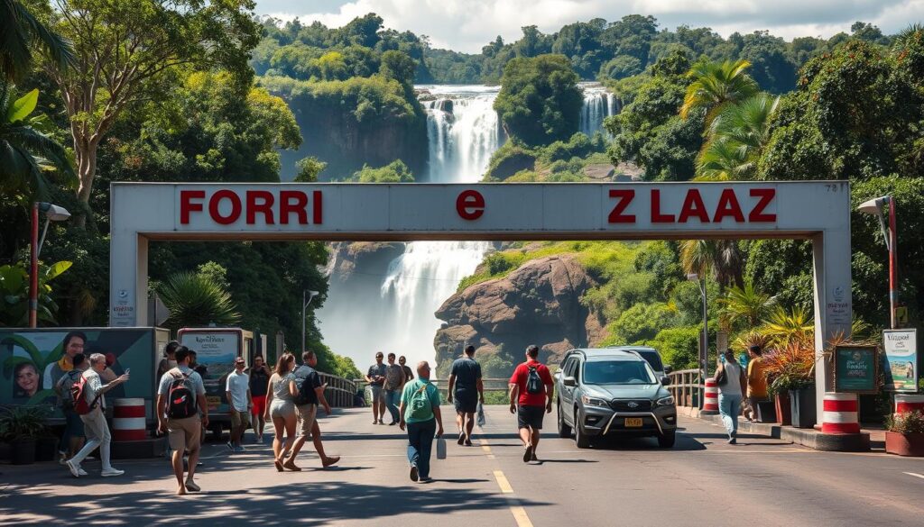 Travessia de fronteiras em Foz do Iguaçu